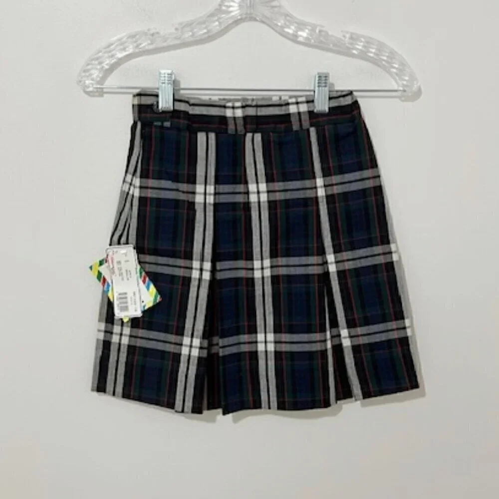 Becky Thatcher Elderwear Multicolor Plaid School Uniform Skirt Girl's 5 Reg